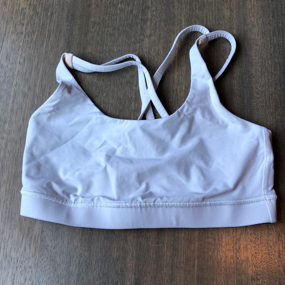 Lululemon sports bra white size 8.
